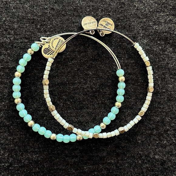 Alex and Ani Beaded Bracelets Pair - Picture 2 of 6